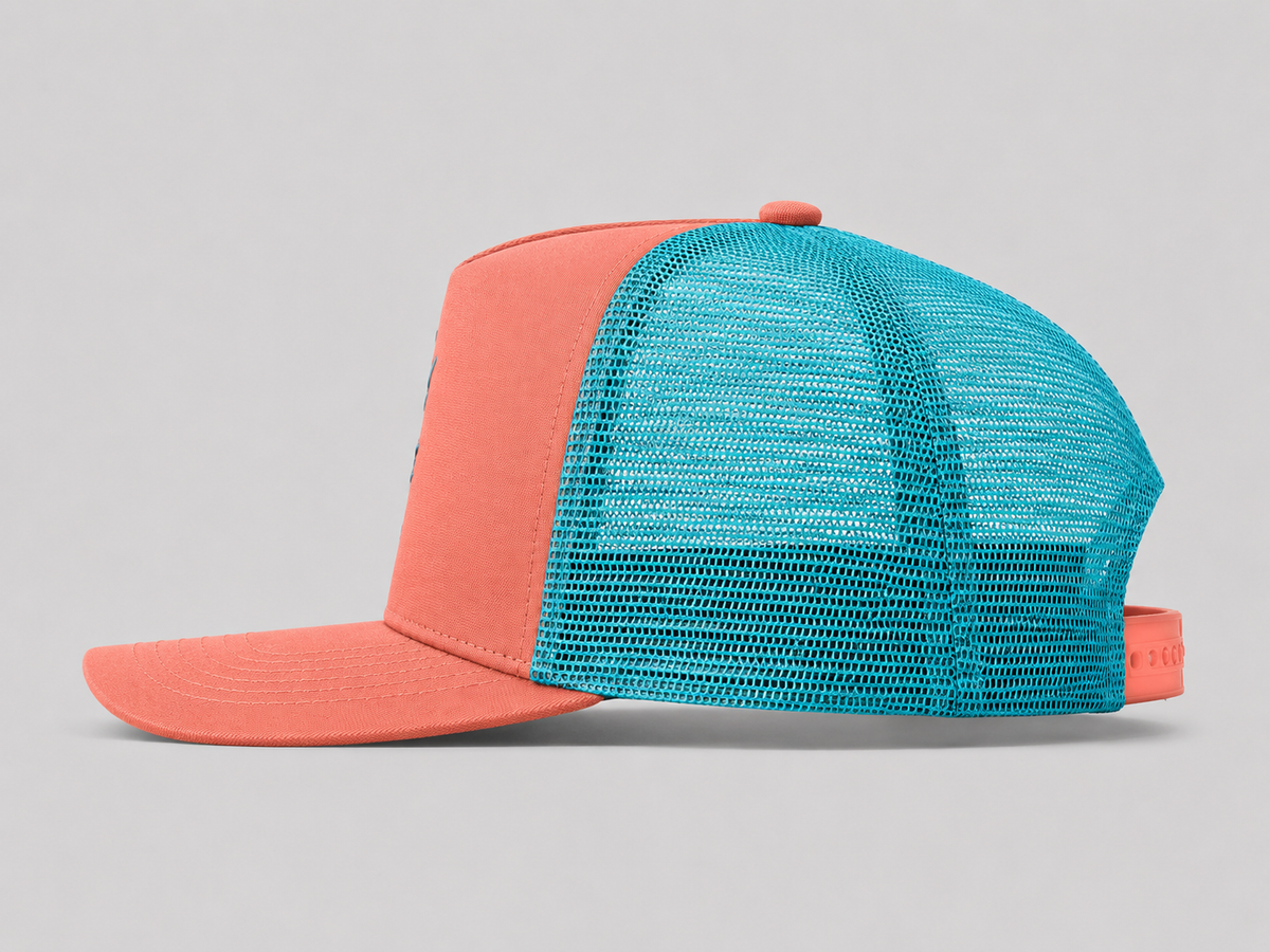 Spaniard Slayers Coral Trucker Hat