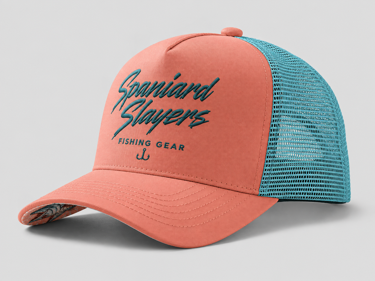 Spaniard Slayers Coral Trucker Hat