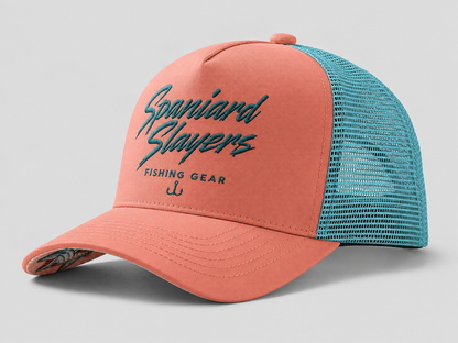 Spaniard Slayers Coral Trucker Hat