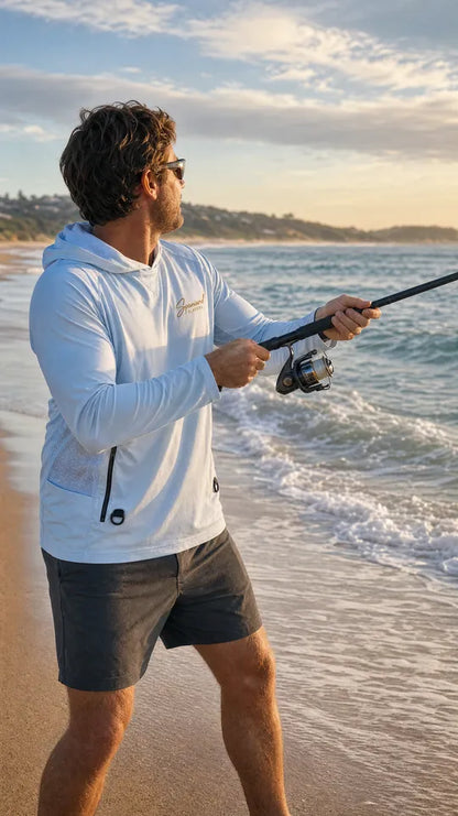Signature Skeleton Hooded Fishing Shirt